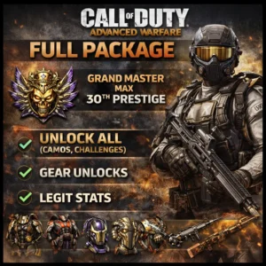 Xbox – Advanced Warfare – Full Package (Prestige, Unlock All, Legit Stats!)