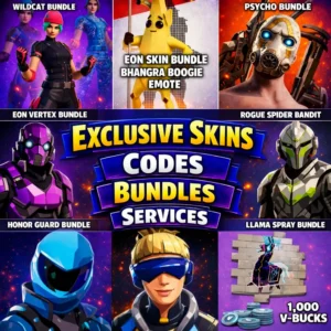 Fortnite - Exclusive Skins, Codes, Bundles & Services
