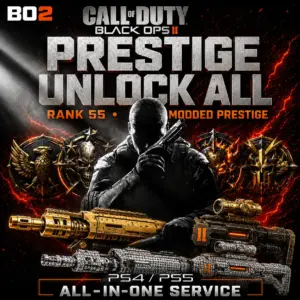 PlayStation – BO2 Prestige, Rank 55 & Unlock All Service [PS5/PS4]