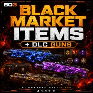 PlayStation BO3 – All Black Market Items + DLC Guns – PlayStation PlayStation BO3 – All Black Market Items + DLC Guns – PlayStation