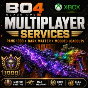 Xbox BO4 – Multiplayer Rank 1000, Dark Matter & Modded Loadouts