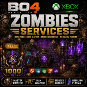 Xbox BO4 – Zombies Rank 1000, Dark Matter, Modded Weapons & Nebulium Plasma
