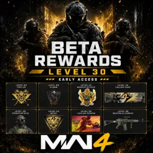 Modern Warfare 4 (MW4) – Beta Level 30 Rewards Unlock Service