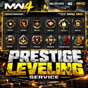 Modern Warfare 4 (MW4) – Level 55 Prestige Leveling Service (Multiplayer)